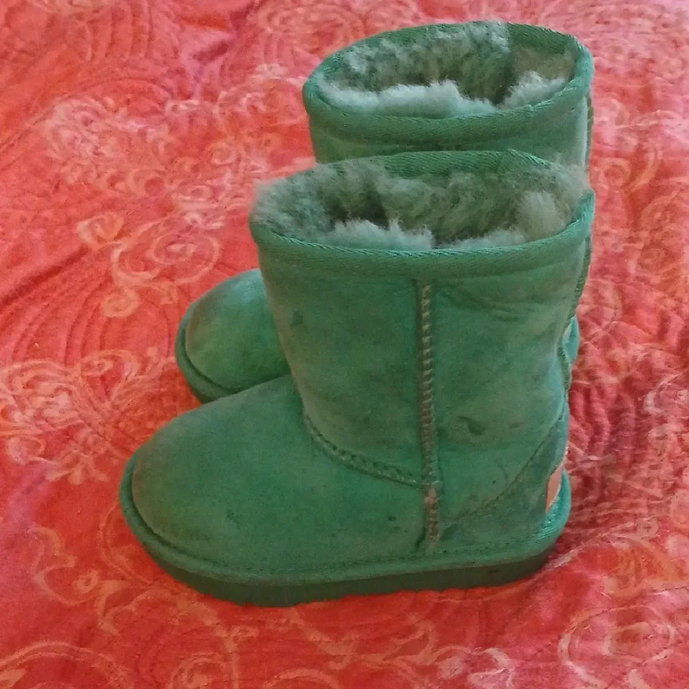 UGG Kids Vibrant Green Boots